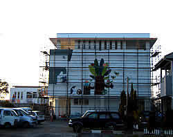 園舎壁画制作(武内祐人氏)