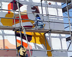 園舎壁画制作(武内祐人氏)