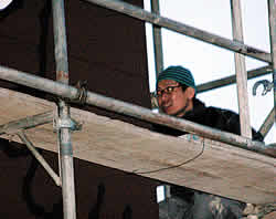 園舎壁画制作(武内祐人氏)